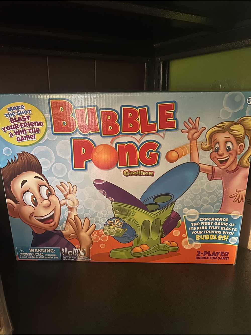 Gazillion Bubble Pong 2-Player Bubble Game - Blue & Green